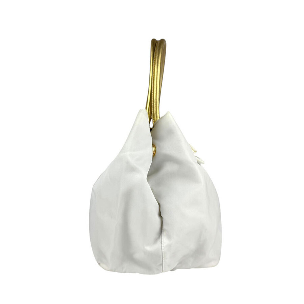 Prada Tessuto Bow Tote handbag handles signature bow White - Picture 2 of 4